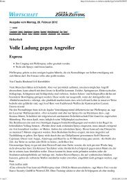 Neue Zuger Zeitung, Feb 2012 - Starco Security