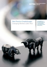 Best Practice Empfehlungen - Xetra