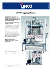 LINCO Cropping Machine - Baader