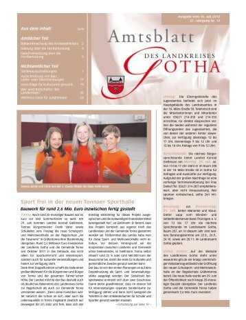 Amtsblatt vom 18.07.2013 - Landkreis Gotha