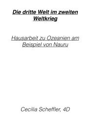 Hausarbeit Ozeanien CS - Abendgymnasium Frankfurt