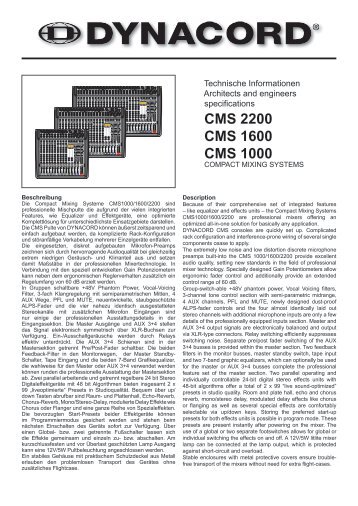 CMS 2200 CMS 1600 CMS 1000 - Atempo