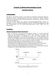 Protokoll – Praktikum Makromolekulare Chemie