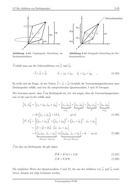 Kapitel 5 Drehimpulse in der Quantenmechanik