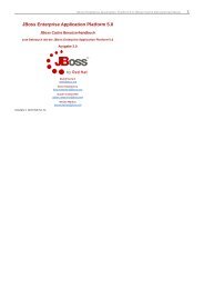 JBoss Enterprise Application Platform 5.0 JBoss Cache ...