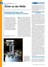 Sicher an der Welle - Chemie Technik