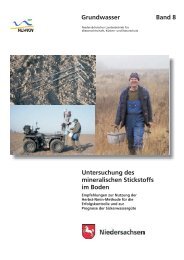 Untersuchung des mineralischen Stickstoffs im Boden Grundwasser ...