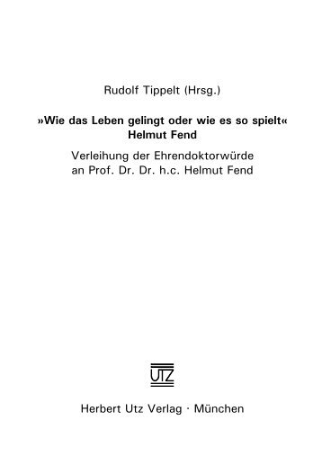 Leseprobe (258 KB) - Herbert Utz Verlag GmbH