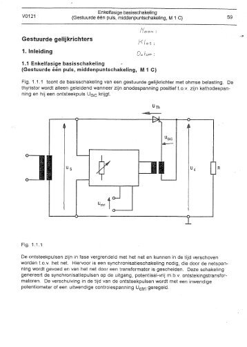 Éénfasige enkelzijdige gestuurde gelijkrichter met R- en RL-belasting