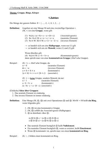 1.Zahlen - auf Matthias-Draeger.info