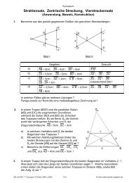 Strahlensatz, Zentrische Streckung, Vierstreckensatz - Mathe-Physik ...