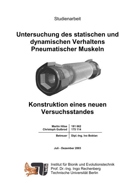 Untersuchung des statischen und dynamischen Verhaltens ...