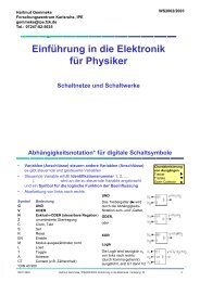 Schaltnetze und Schaltwerke (update 9.1.03) - FZK