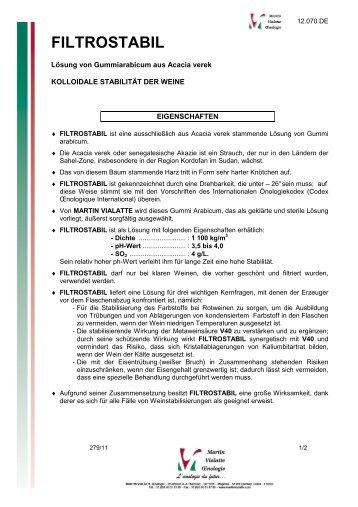 Filtrostabil 12.070 VT DE - Martin Vialatte