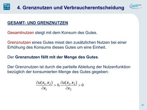 1. Konsumentenpräferenzen - ECON