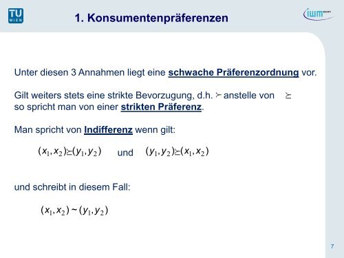 1. Konsumentenpräferenzen - ECON