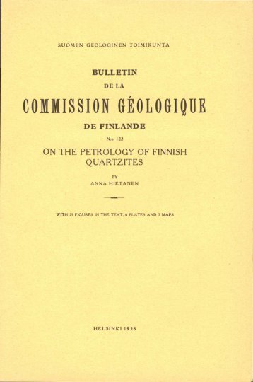 COMMISSION GEOLOGIQUE - Arkisto.gsf.fi