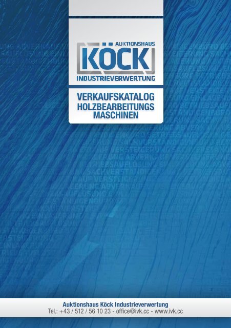 VerKAufsKAtAlog - Auktionshaus Köck