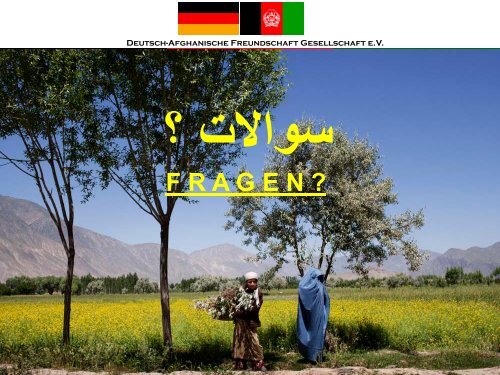 Deutsch-Afghanische Freundschaft Gesellschaft eV - bei der ...