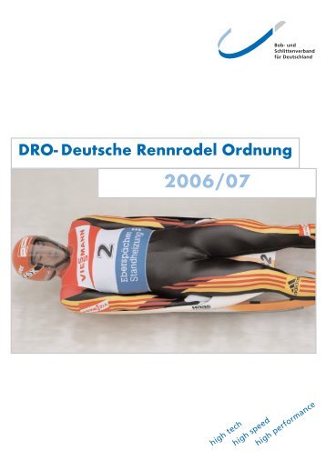 DRO- Deutsche Rennrodel Ordnung - Rennrodeln