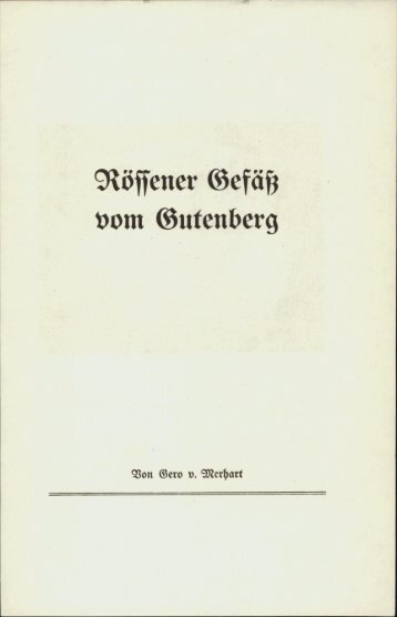 Nössener Gefäß vom Gutenberg - eLiechtensteinensia