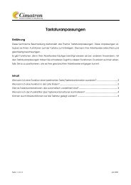 Techn. Hinweis 2 - Tastaturanpassungen - Cimatron