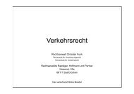 Verkehrsrecht Präsentation Ausdruck - Anwaltsinstitut