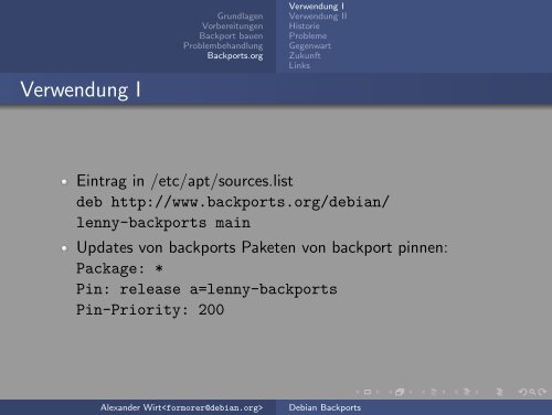 Debian Backports - debian.org Developers LDAP Search