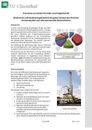 (gebo): Analyse des Einsatzes konve - Institut für Erdöl - TU Clausthal