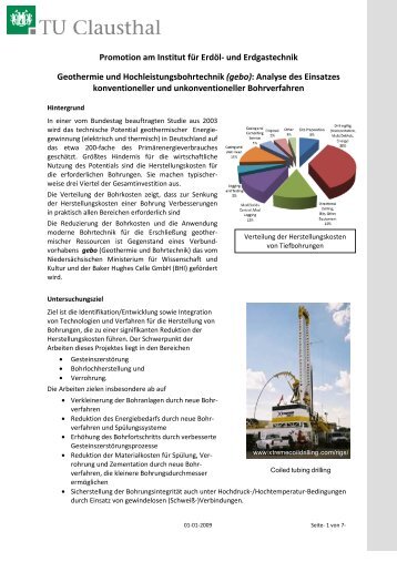(gebo): Analyse des Einsatzes konve - Institut für Erdöl - TU Clausthal