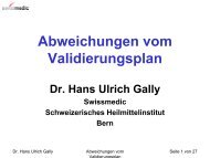 Abweichungen bei der Validierung