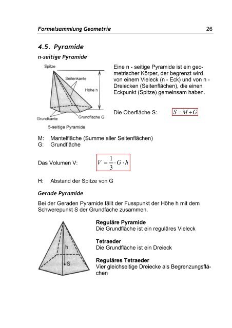 Formelsammlung Geometrie - niklausburren.ch