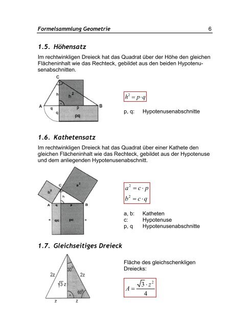 Formelsammlung Geometrie - niklausburren.ch