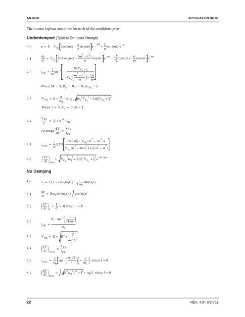 AN-3008 RC Snubber Networks for Thyristor Power Control and ...