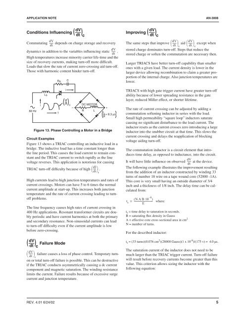 AN-3008 RC Snubber Networks for Thyristor Power Control and ...