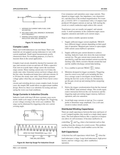 AN-3008 RC Snubber Networks for Thyristor Power Control and ...