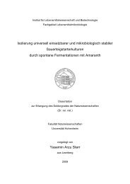 Isolierung universell einsetzbarer und mikrobiologisch stabiler ...