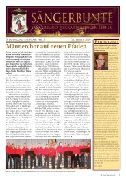 Männerchor auf neuen Pfaden - Sängerbund Neckartailfingen 1830 ...