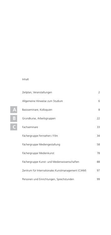 C - Kunsthochschule für Medien