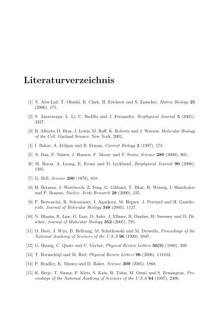 Mechanische Anisotropie von Proteinen in ...