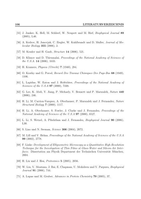 Mechanische Anisotropie von Proteinen in ...