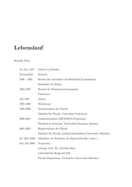 Mechanische Anisotropie von Proteinen in ...