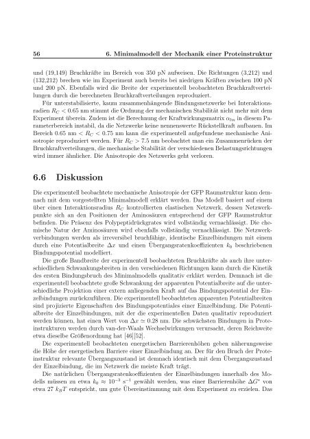 Mechanische Anisotropie von Proteinen in ...