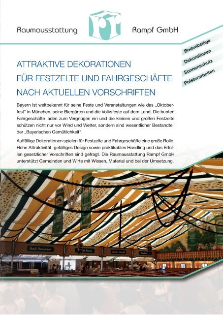 Festzelt-Deko - Mehr dazu lesen (PDF)