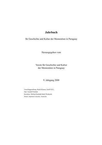 Jahrbuch - Verein für Geschichte und Kultur