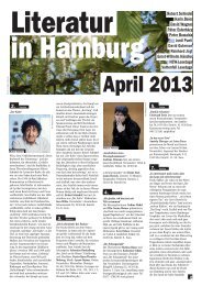 April 2013 - Literatur in Hamburg