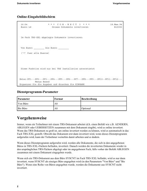 Dokumente invertieren - Software AG Documentation