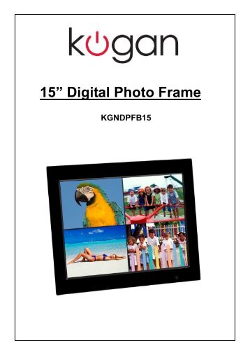 15” Digital Photo Frame - Kogan