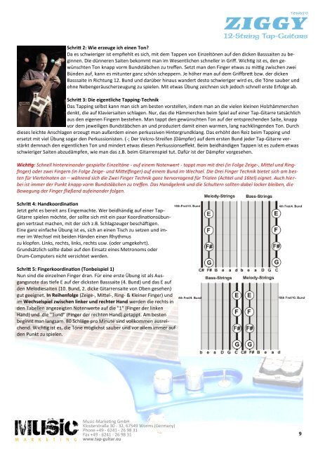 Einführung in das Spiel auf der 12-saitigen Tap-Gitarre