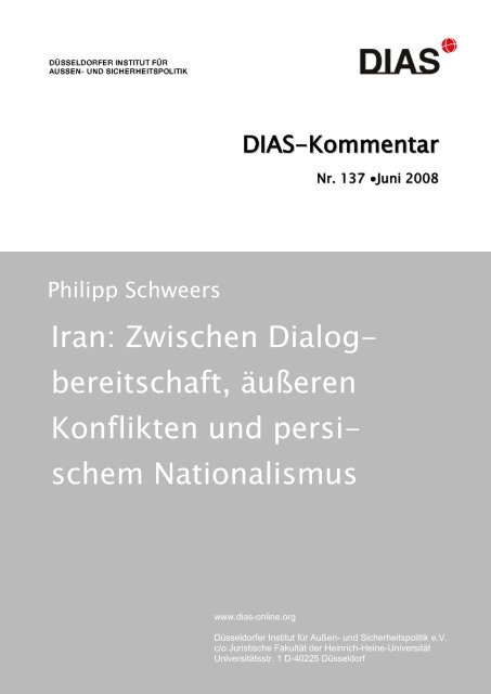 Iran - DIAS - Düsseldorfer Institut für Außen